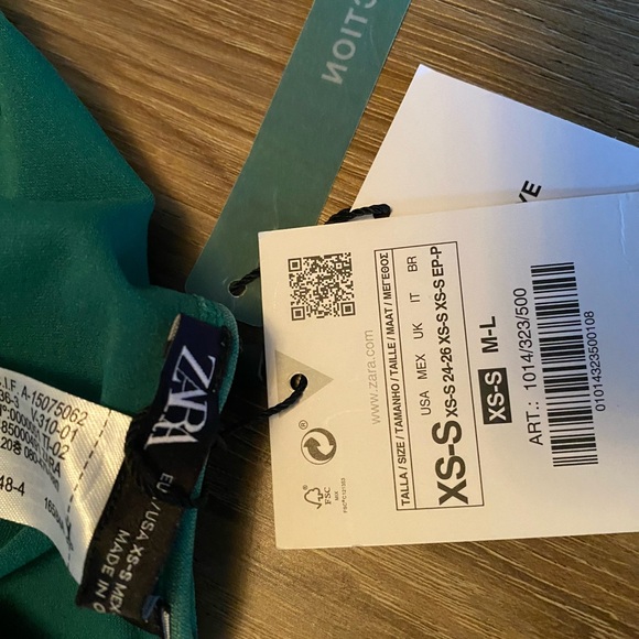 Zara Teal Dress with Tags - Picture 10 of 13